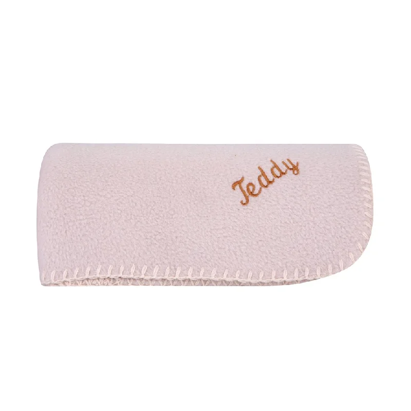 Biscuit Personalised Fleece Luxury Dog Blanket