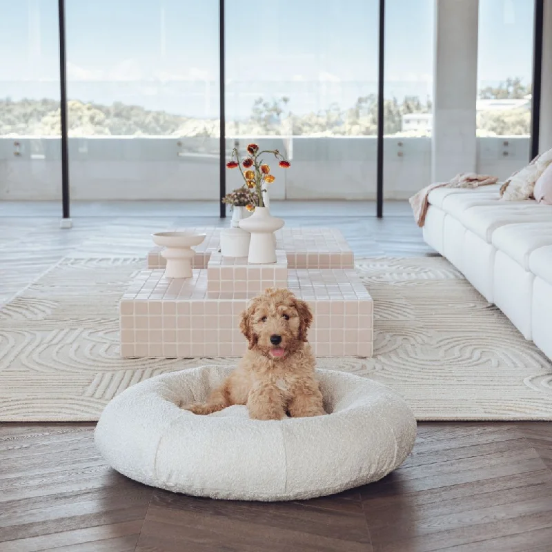 Luxury Boucle Dog Bed