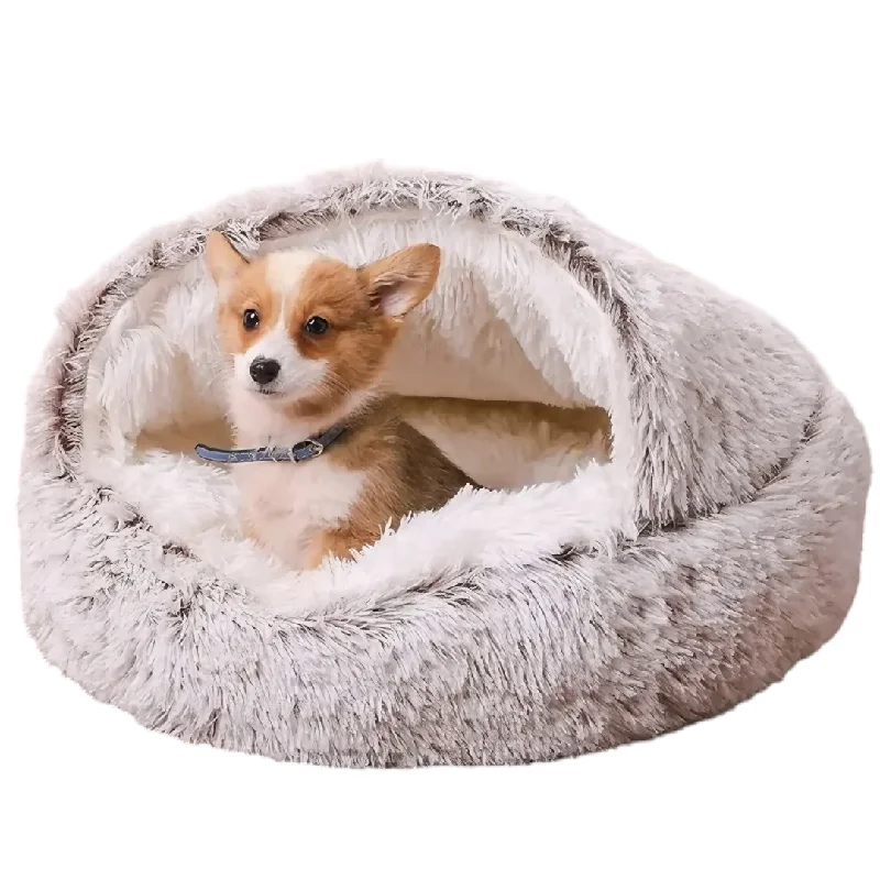 Calming Plush Dog Bed