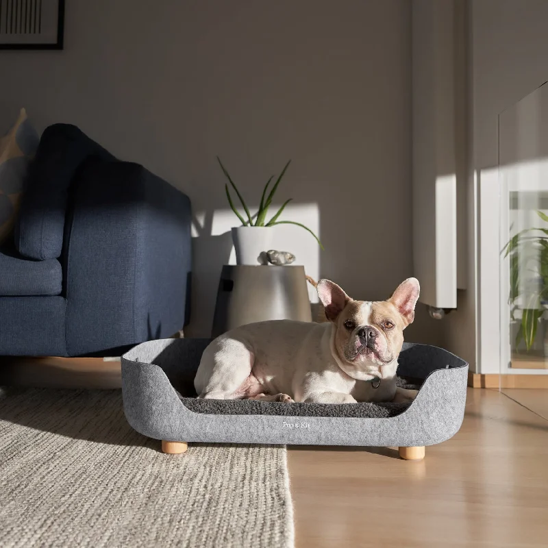 PetNest Felt Pet Bed - Slate Grey