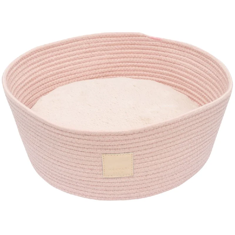 15% OFF: FuzzYard Life Rope Basket Pet Bed (Soft Blush)