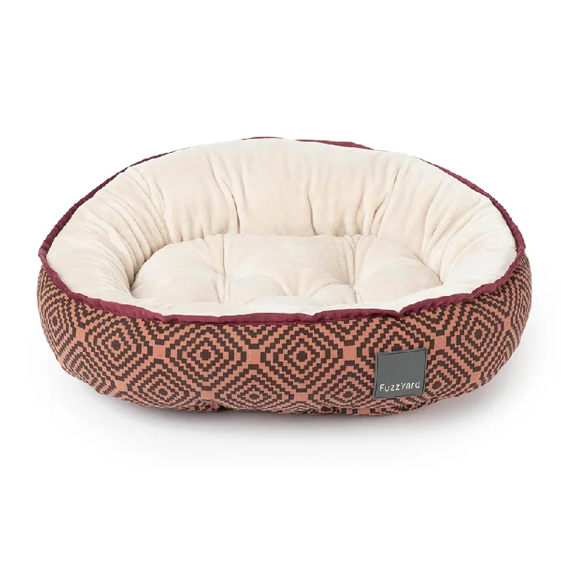 15% OFF: FuzzYard Reversible Dog Bed (Barcelona Maroon)