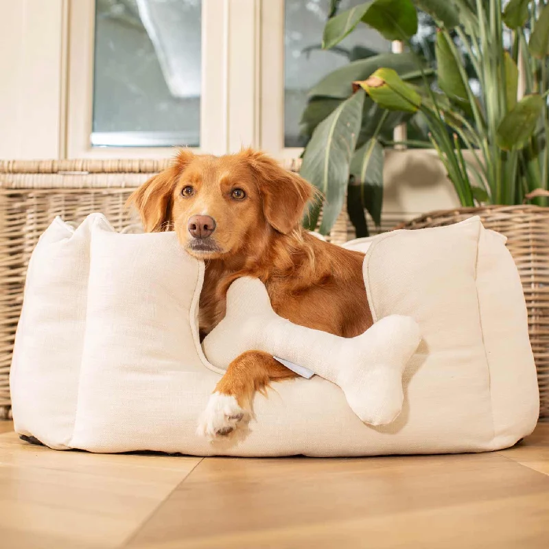 High Wall Bed With Removable Covers in Savanna Bone by Lords & Labradors