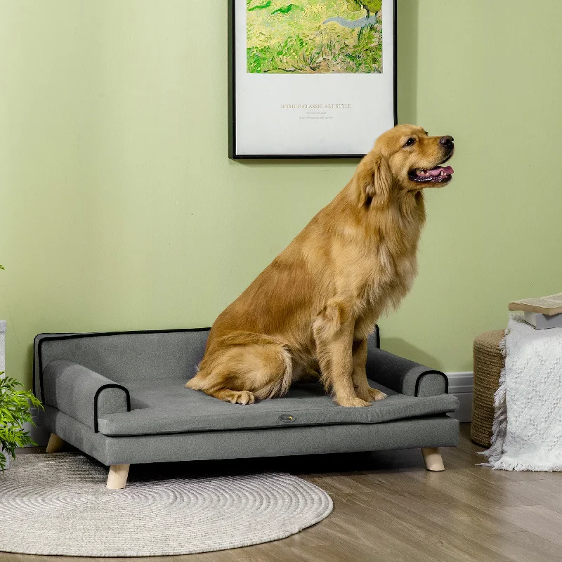 PawHut Dog Sofa with Legs Water-resistant Fabric