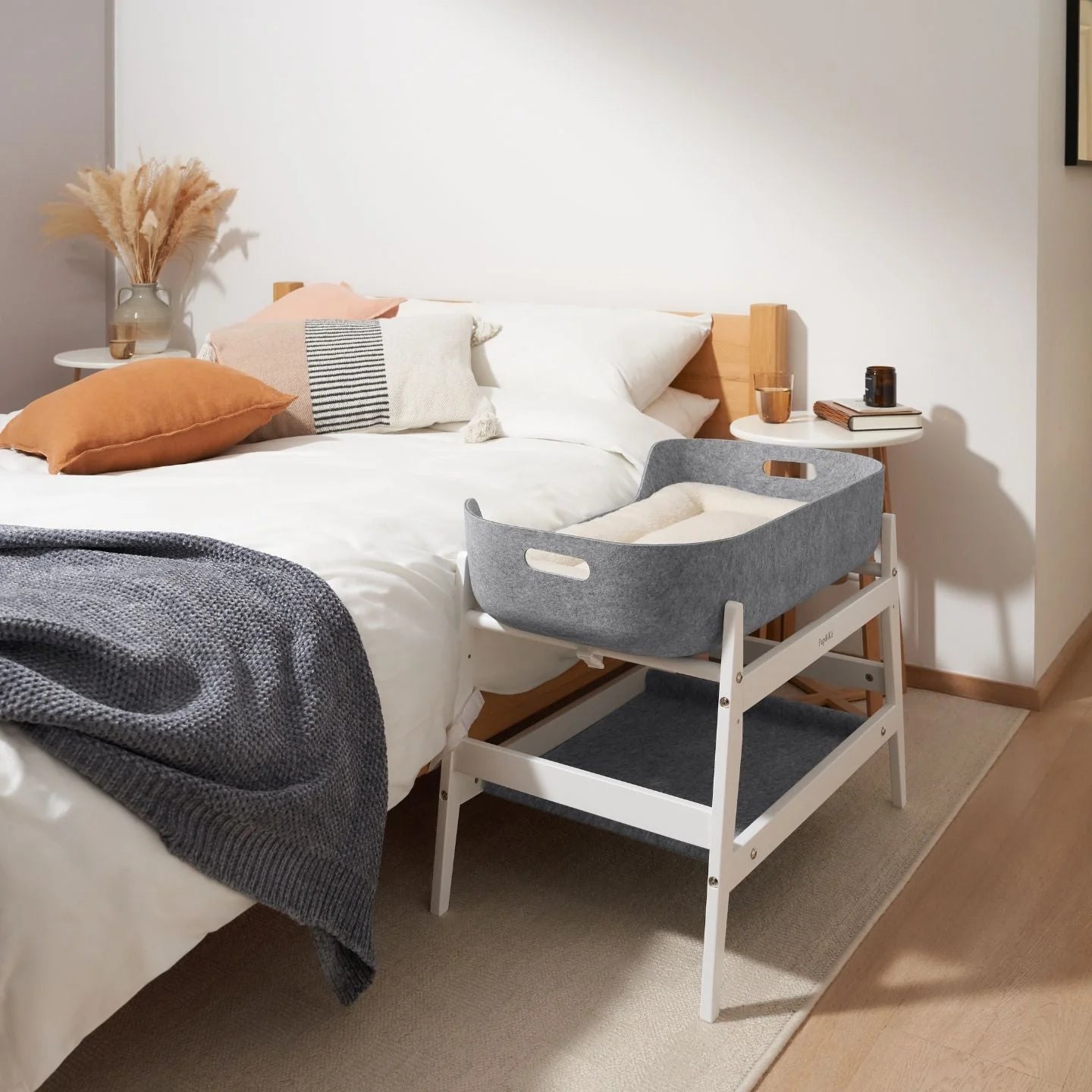 PetNest Full Bedside Kit with Bedside Stand in White