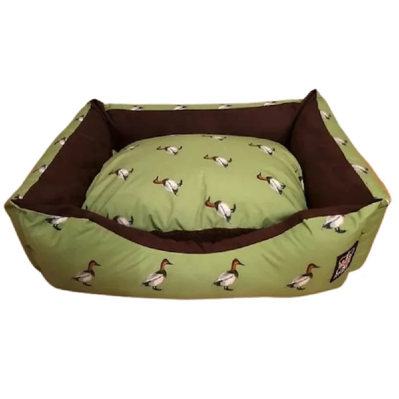 Handmade Quirky Print Nature Ducks Settee Dog Bed