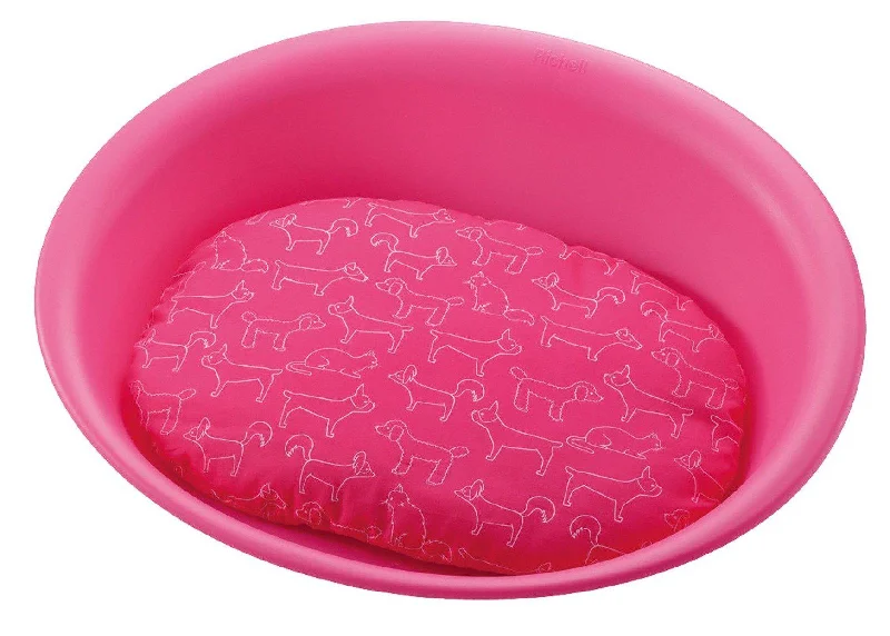 Richell Oval Plastic Pet Bed