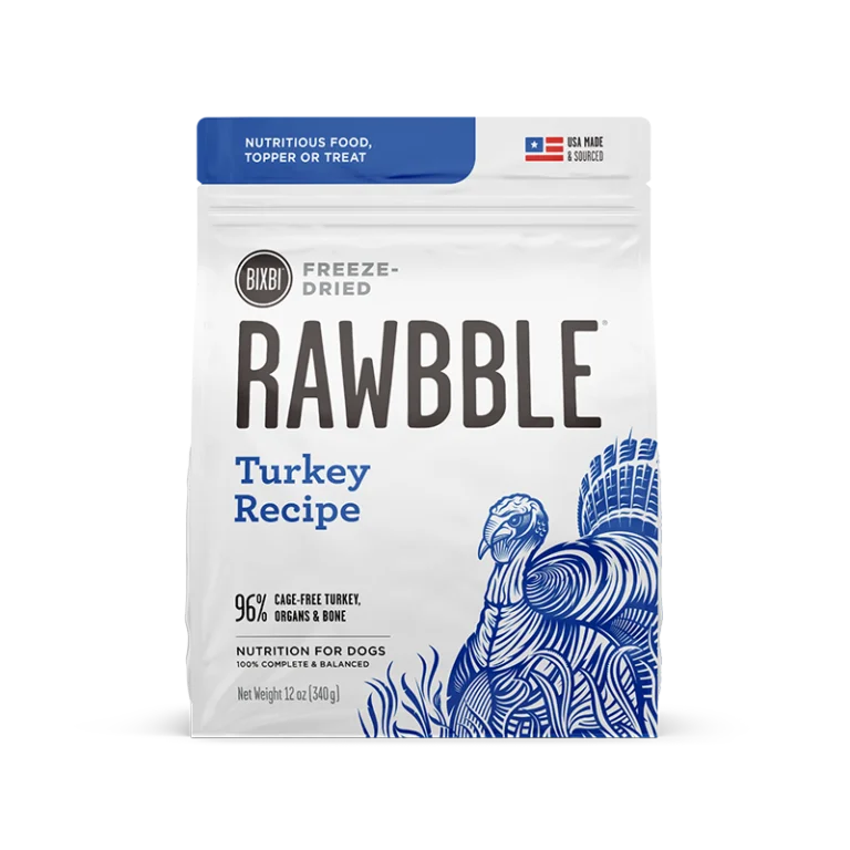 Bixbi Rawbble® Freeze-Dried Food for Dogs – Turkey Recipe