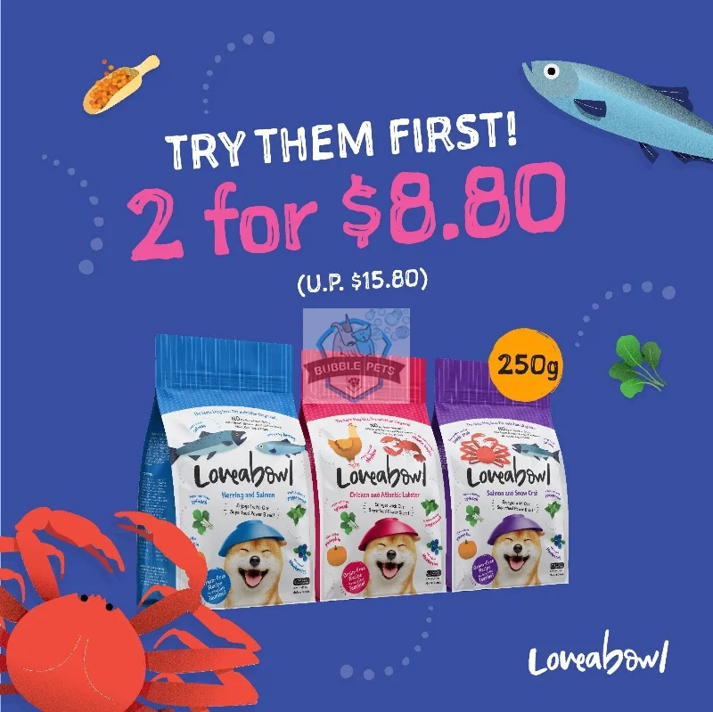 PROMO: 2 for $8.80 Lovebowl Dog Dry Food (250g)