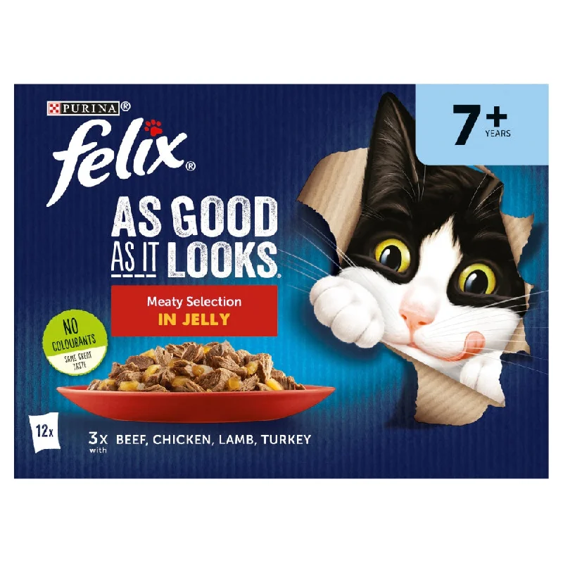 Felix Pouch As Good As It Looks Senior Meat 100gx12