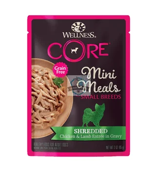 Wellness CORE Small Breed Mini Meals - Shredded Chicken & Lamb Wet Dog Food