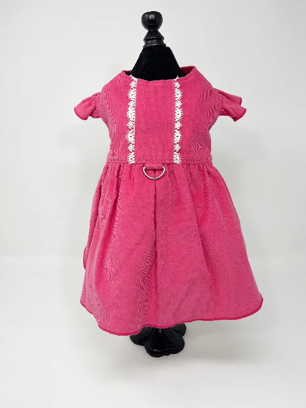 015  Pink Dress with Lace Size M