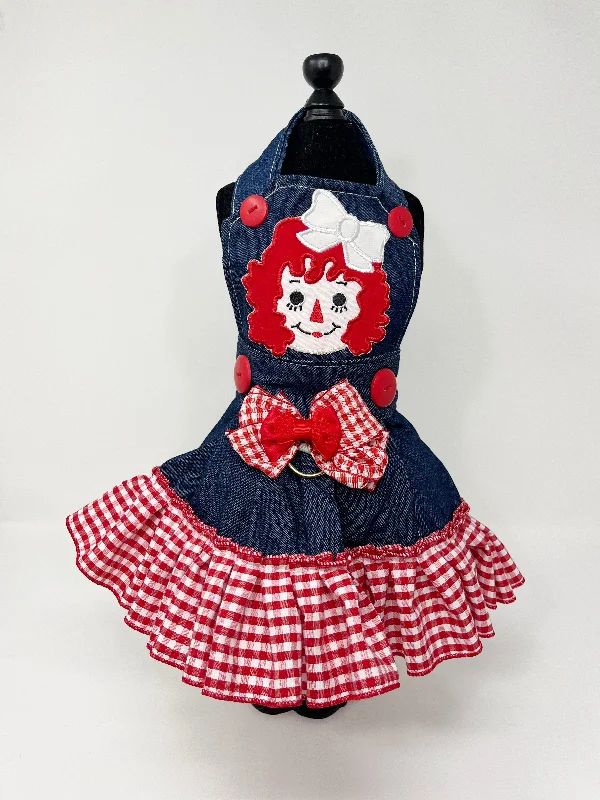 073  Raggedy Ann Theme Dress Size M