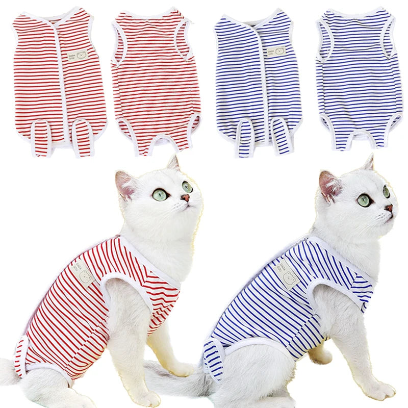 Breathable Pet Recovery Jumpsuit for Cats and Dogs