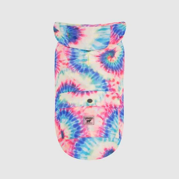 Canada Pooch Pick Me Poncho Tie Dye