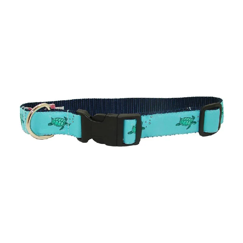 Caribbean Blue Sea Turtle Dog Collar