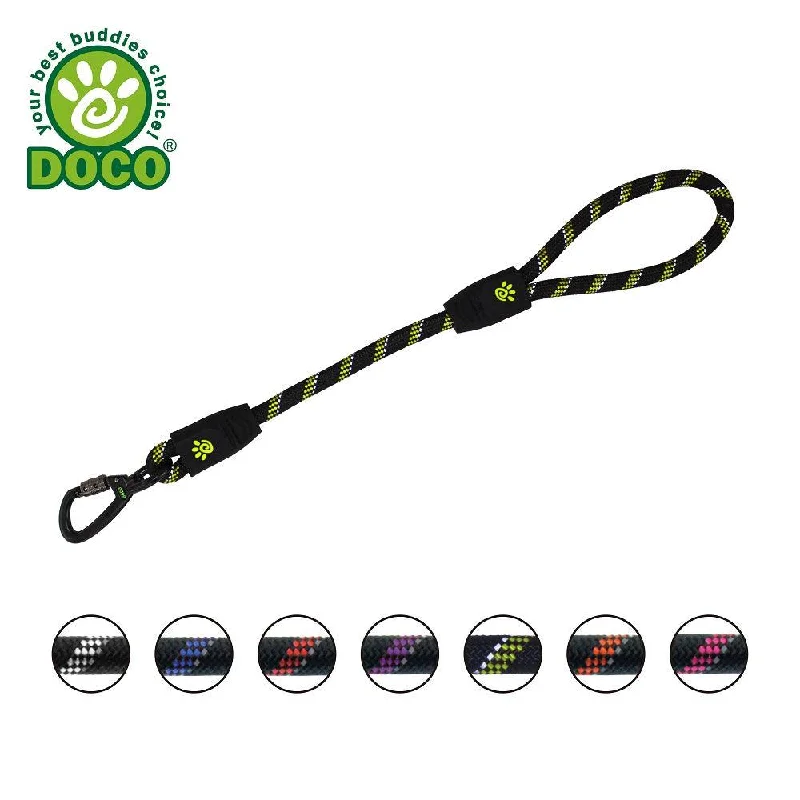 DOCO® Reflective Traffic Rope Dog Leash - Click & Lock Snap - 20 inch