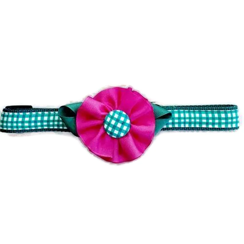 Dog Collar - Jade Flower - Extra Small