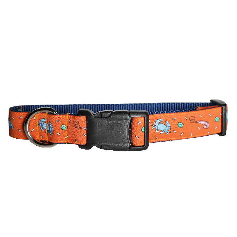 Étouffée Orange Seafood Gumbo Dog Collar