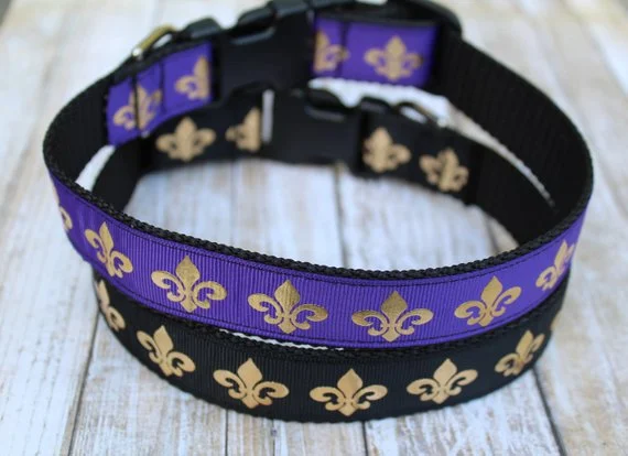 Fleur de Lis Dog Collar