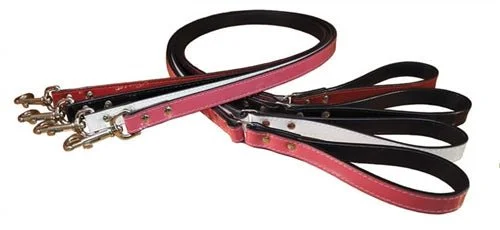 Manhattan Patent Leather Leash - Black