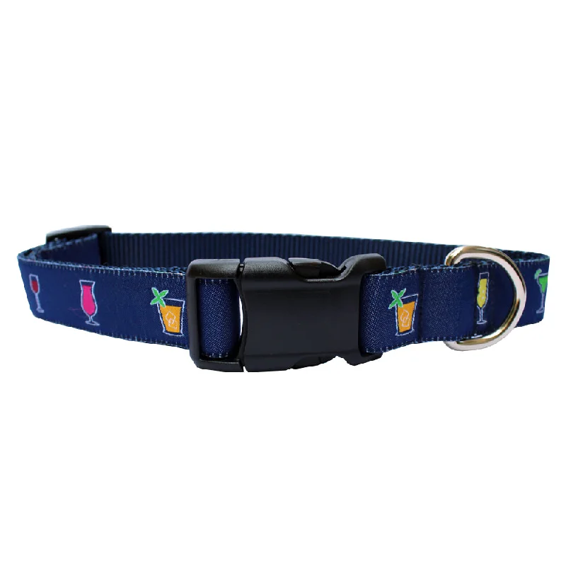 Midnight Navy Happy Hour Dog Collar