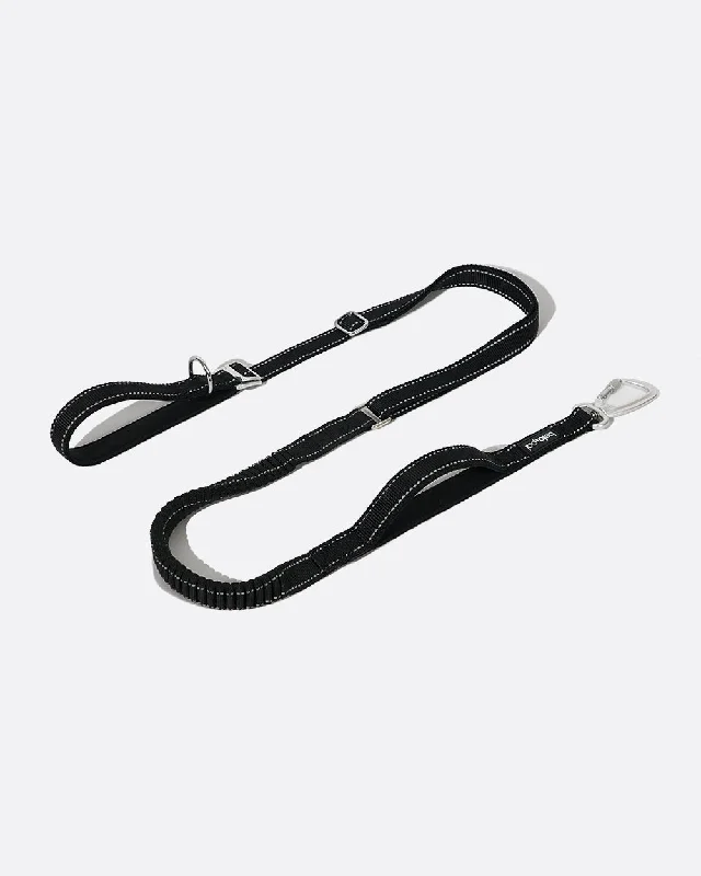 All-Metal Multifunctional Hands-Free Dog Leash - Classic Black