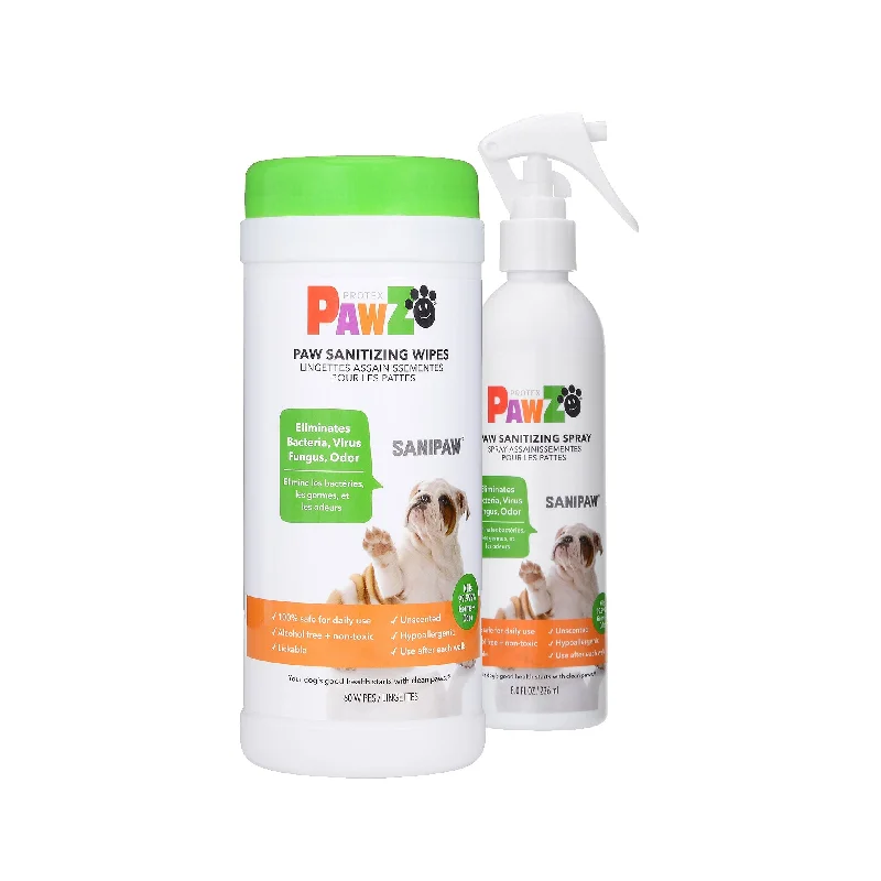 PawZ SANIPAW® Daily Paw Spray & Wipes