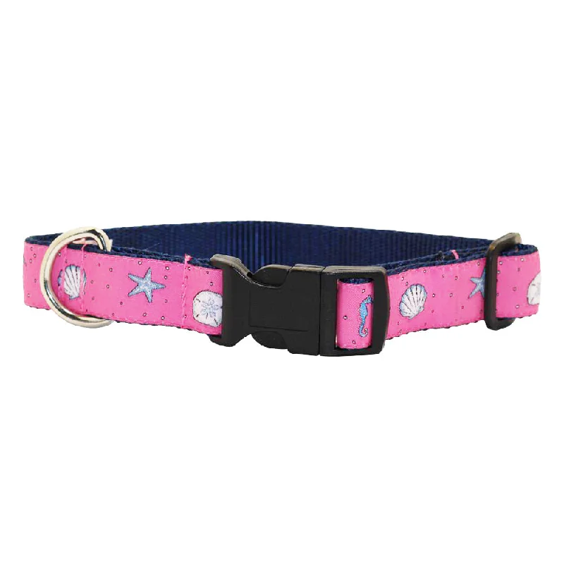 Panama Pink Sea Critter Dog Collar