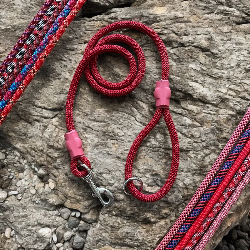 Red Patterns Climbing Rope Leashes