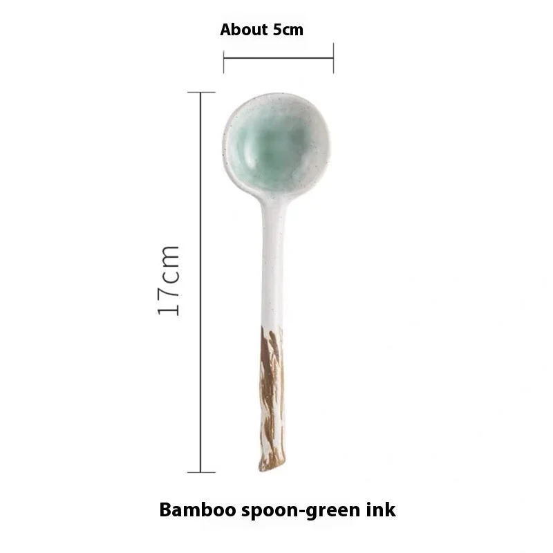 Green Ink Bamboo Spoon