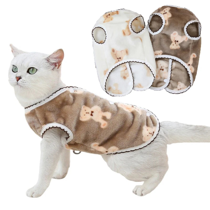 Soft Winter Pet Jacket Vest for Cats and Dogs