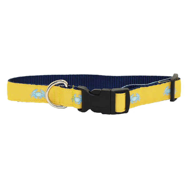 Sunshine Yellow Boiled Crab Dog Collar