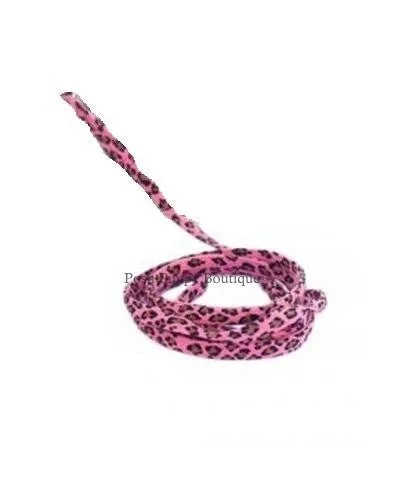 Ultra Suede Leash- Pink Leopard