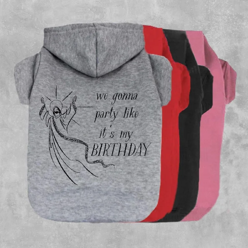 We Gonna Party Like It's My Birthday Pet Hoodie