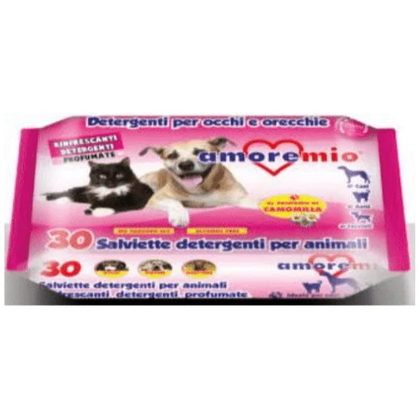 AmoreMio Chamomile Pet Wipes x30pcs