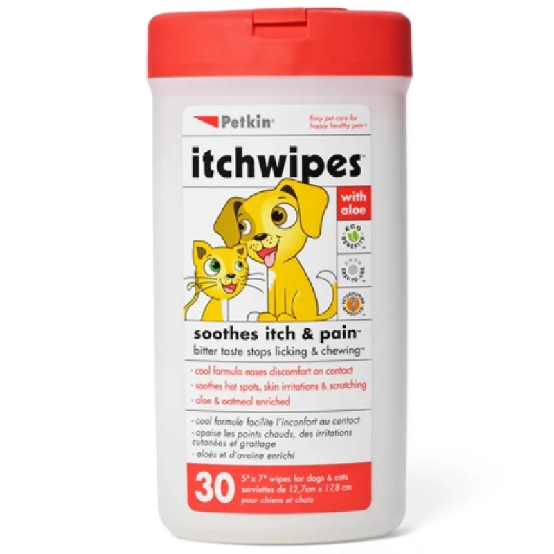 20% OFF: Petkin Itch Wipes For Pets (30Pcs)