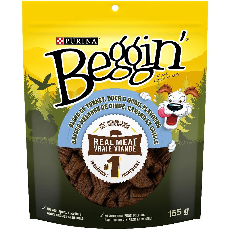 Beggin’ Blend of Turkey Duck & Quail Flavours Dog Snacks