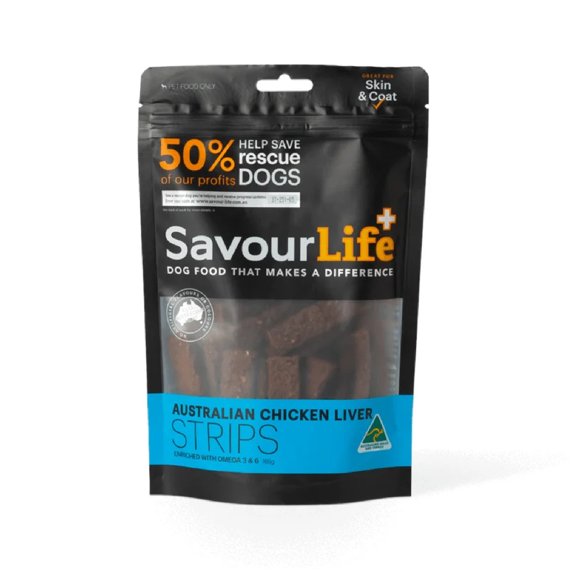 SavourLife Strips Chicken Liver Dog Treats