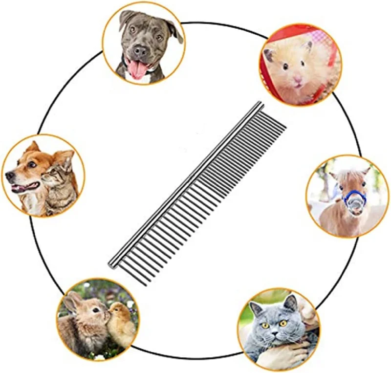 Grooming Steel Long Comb for Cats and Dogs