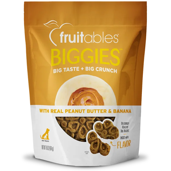 Fruitables Dog Biggies Peanut Butter & Banana 454 g