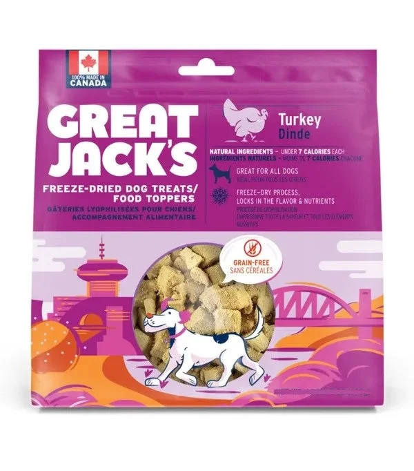 Great Jack's Freeze-Dried Raw Dog Treats & Topper - Turkey