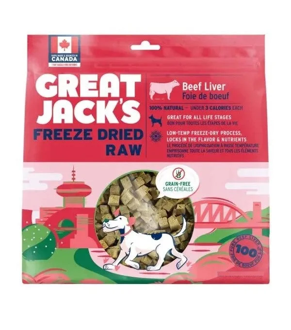 Great Jack's Freeze-Dried Raw Dog Treats & Topper - Beef