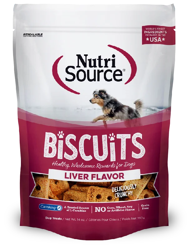 Nutrisource Liver Biscuits Healthy Grain Free Dog Treats