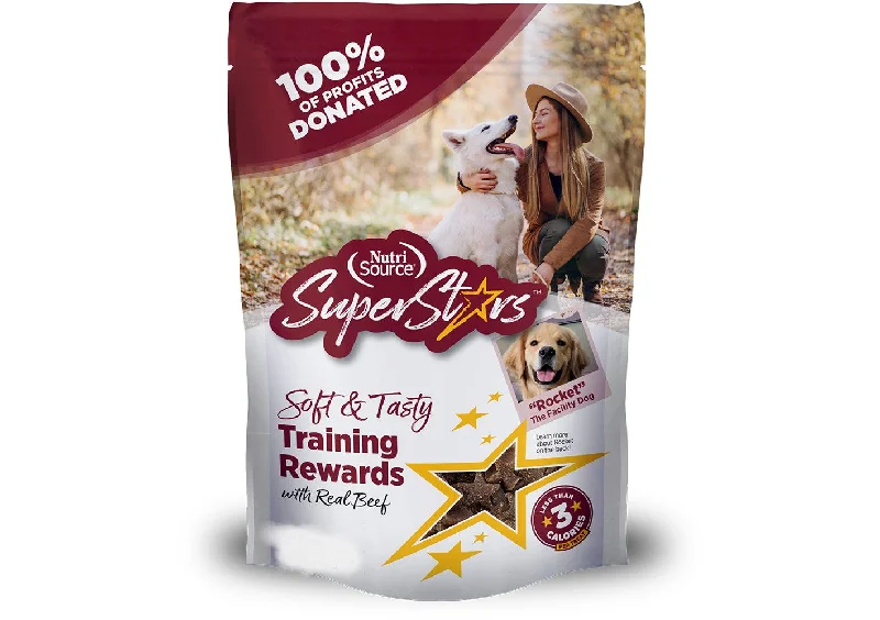 Nutrisource Super Stars Soft & Tasty Beef Training Rewards Training Treats for Dogs 16oz