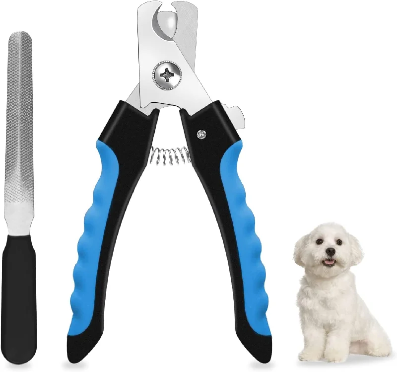 Dog Nail Clipper Safe Cuts with Safety Guard Button