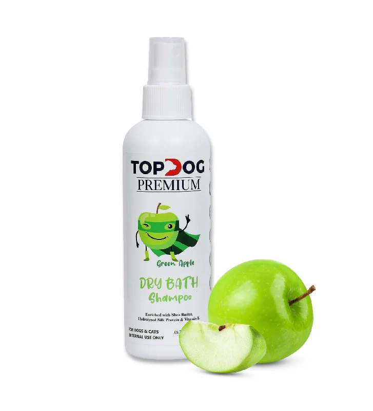 Dry Bath Spray Shampoo (Green Apple) - 200 ML