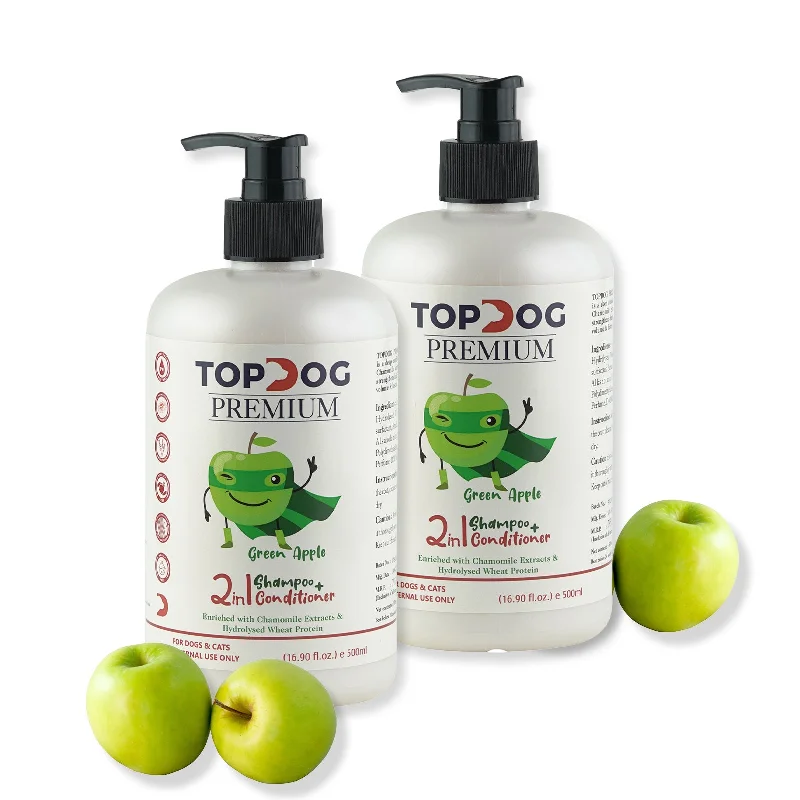 Green Apple 2-in-1 Shampoo & Conditioner - 500ML, Combo of 2