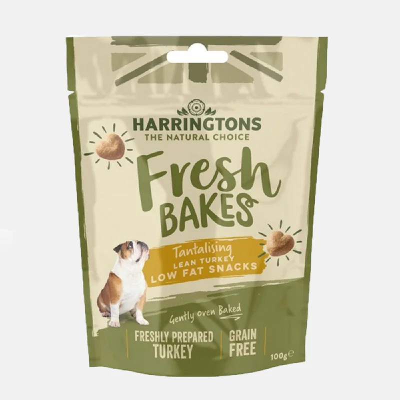 Harringtons Fresh Bakes Turkey Low Fat Dog Treats 100g