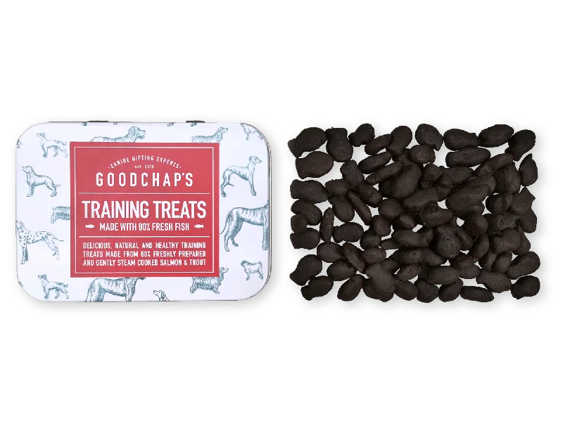 Illustrated Treat Tin With Natural Training Treats